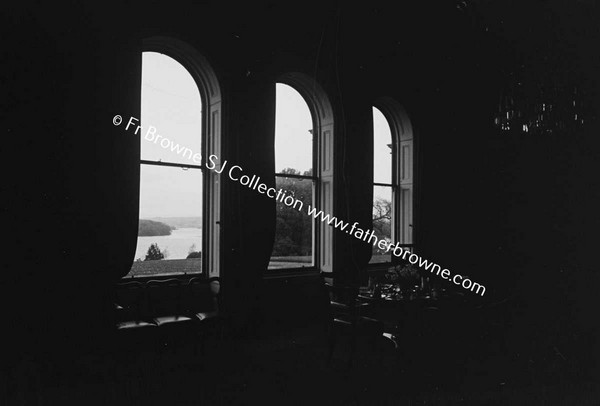 ROCKINGHAM HOUSE  VIEW THROUGH WINDOW OF DINING ROOM